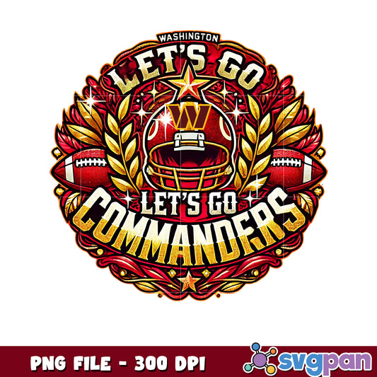 Commanders let's go png, nfl teams png, national football league png