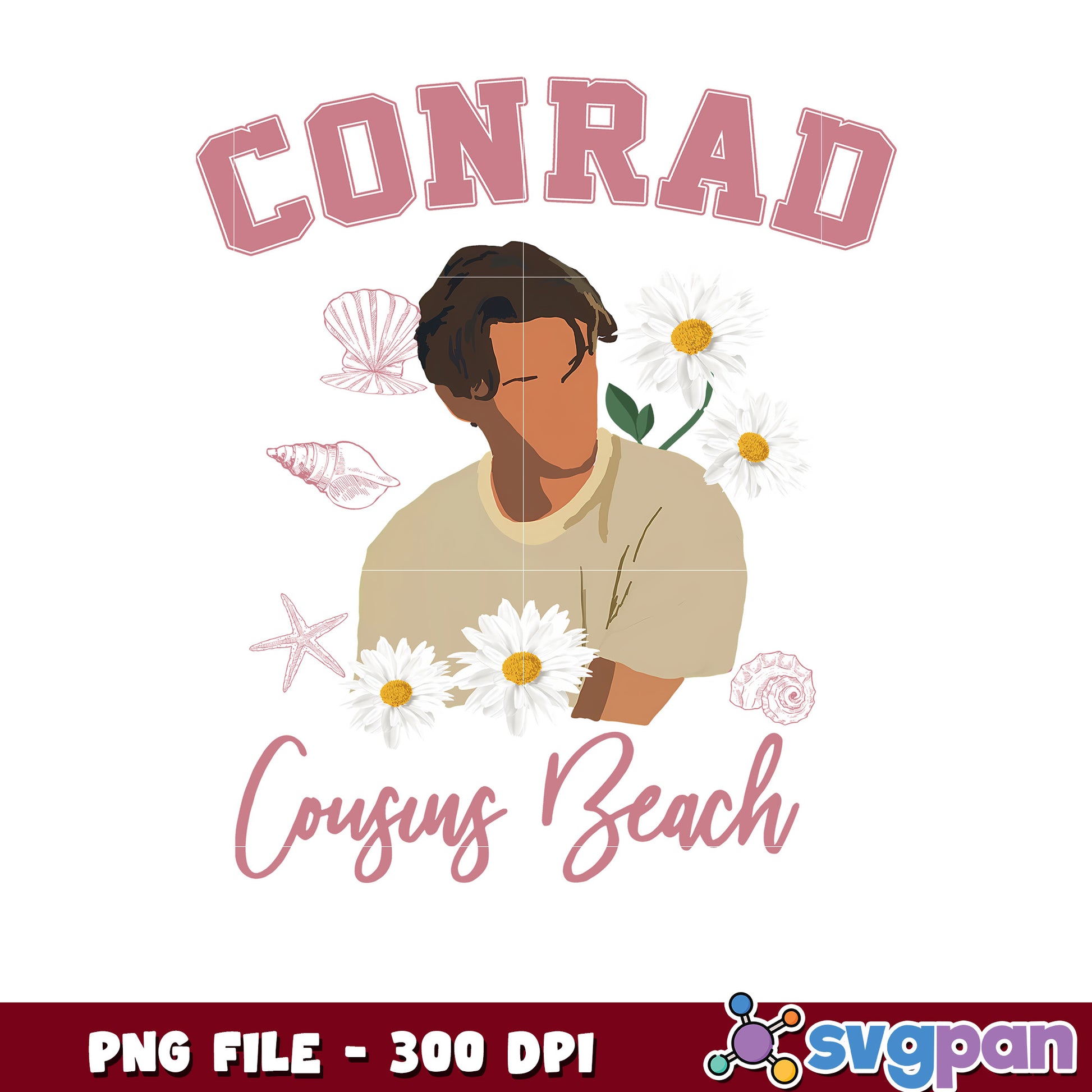 Conrad cousins beach png, summer vibes png, ocean scene png