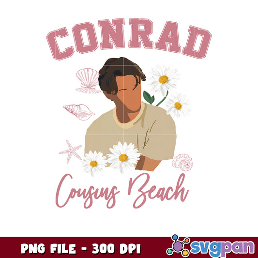 Conrad cousins beach png, summer vibes png, ocean scene png