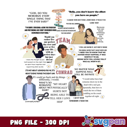 Conrad playlist design png, music cover png, aesthetic art png