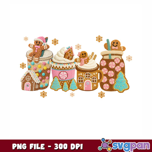 Cookie coffee png, christmas cookies png, christmas movies png