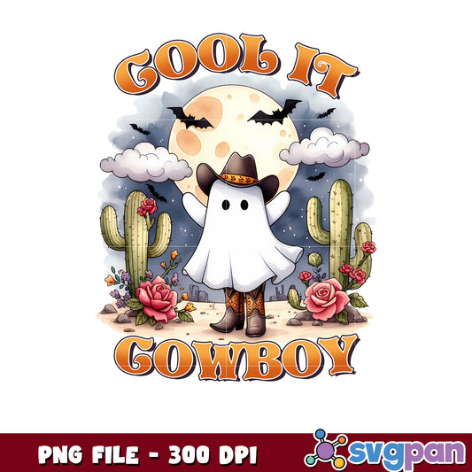 Cool it cowboy png, halloween candy png, halloween quotes png