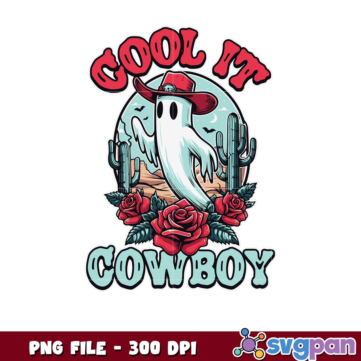 Cool it cowboy png, trick or treat png, spooky halloween png