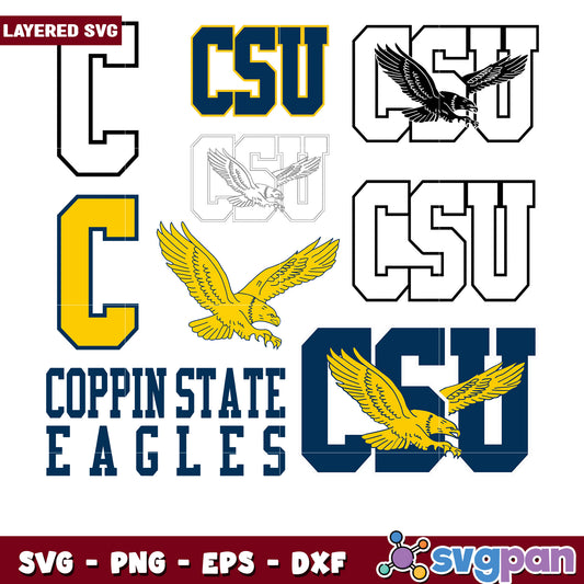 Coppin State Eagles Bundle SVG Design Pack