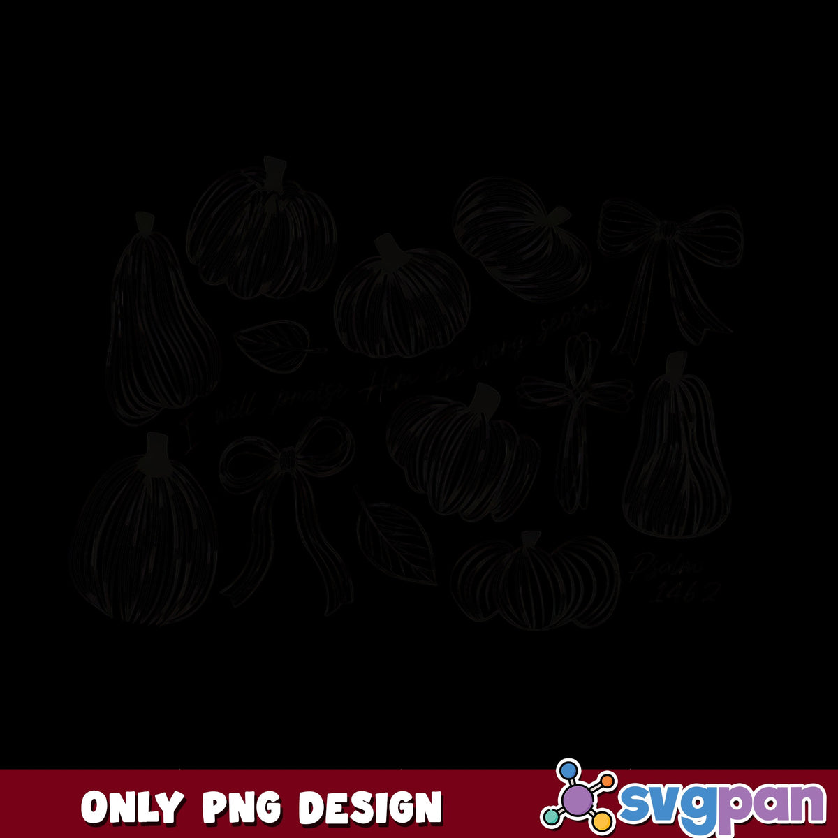 Coquette Pumpkin PNG Bundle, Bow Pumpkin Fall PNG, Halloween PNG