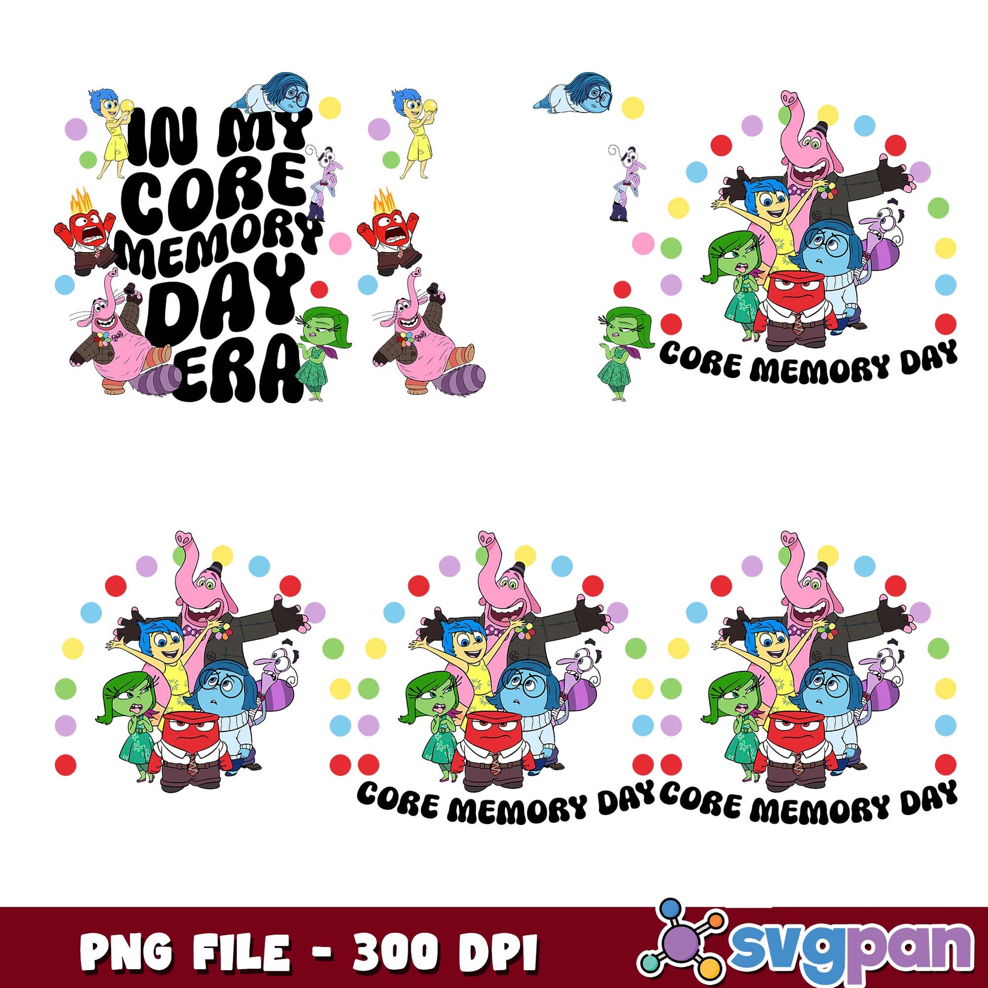 Core memory day png bundle