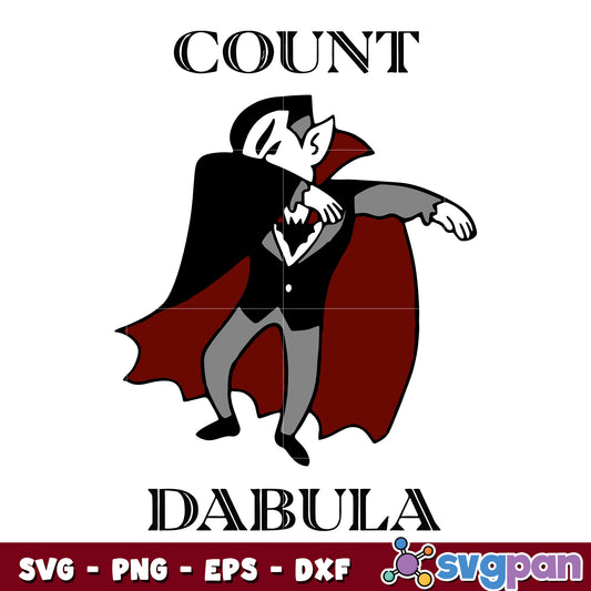 Count Dabula Dabbing Halloween svg
