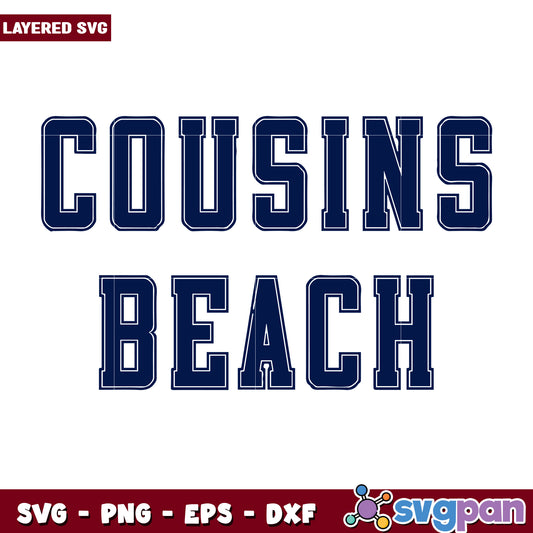 Cousins beach logos svg