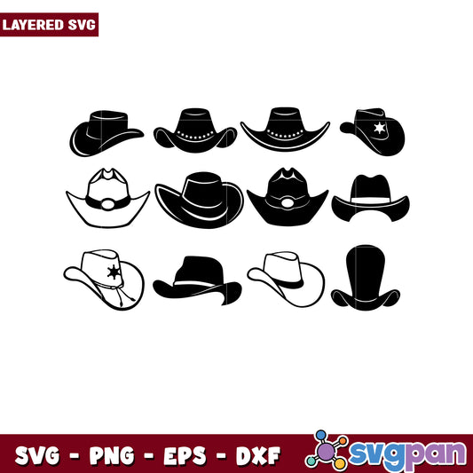 Cowboy Hats SVG Bundle