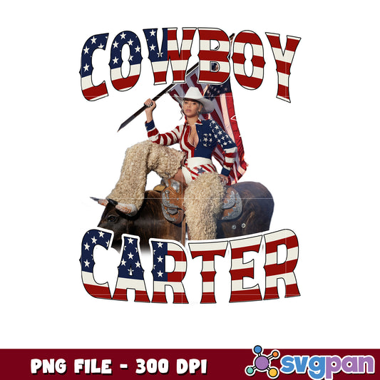 Cowboy carter beyoncé design png, country style png, music merch png
