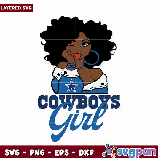 Cowboys Girl svg, nfl games today svg, american football league svg