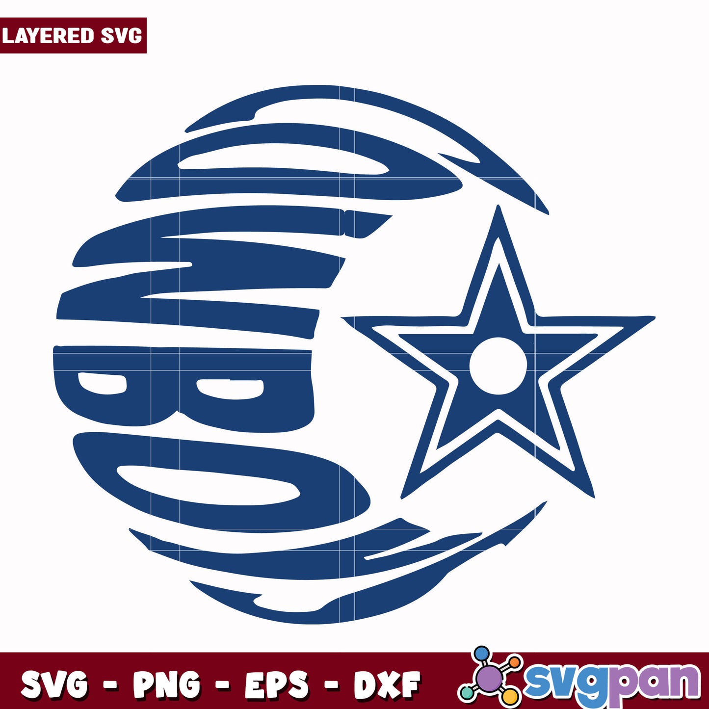 Cowboys star svg, nfl dallas cowboys svg, american rugby svg