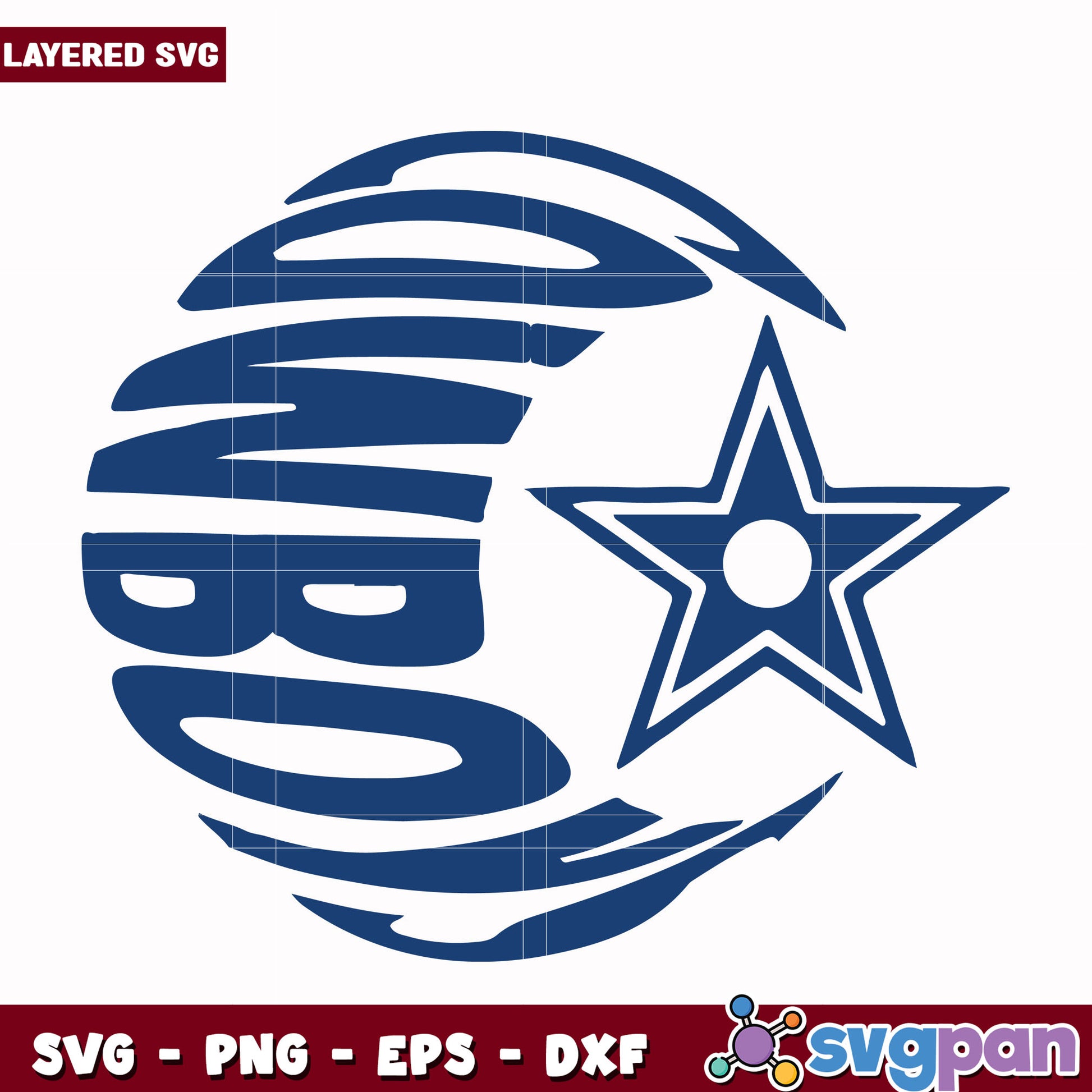Cowboys star svg, nfl dallas cowboys svg, american rugby svg