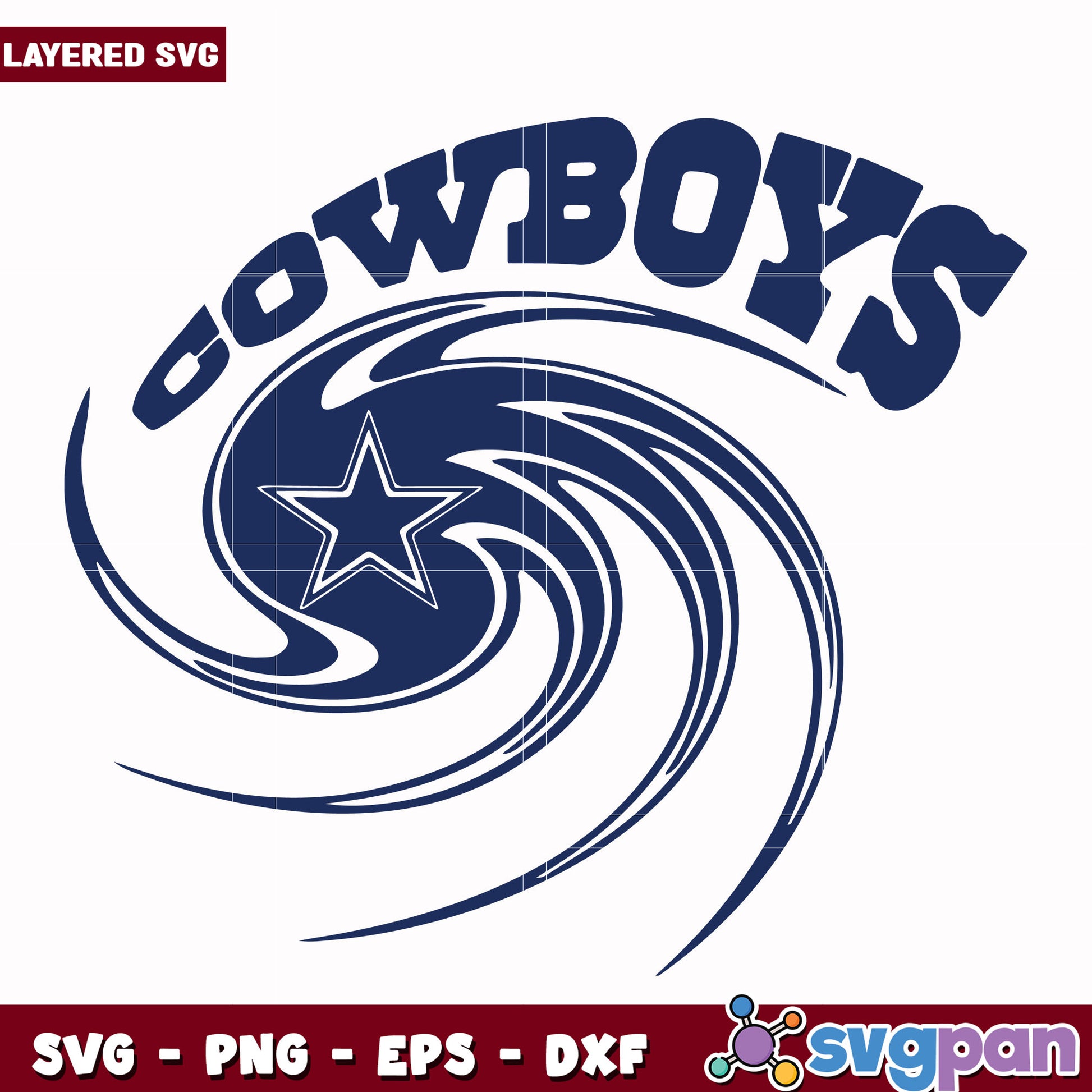 Cowboys storm svg, nfl dallas cowboys svg, american rugby svg