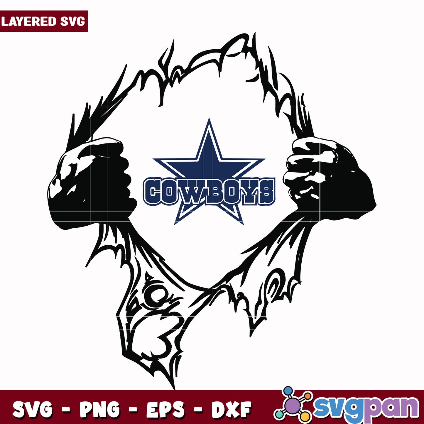 Cowboys superman svg, nfl dallas cowboys svg, american rugby svg