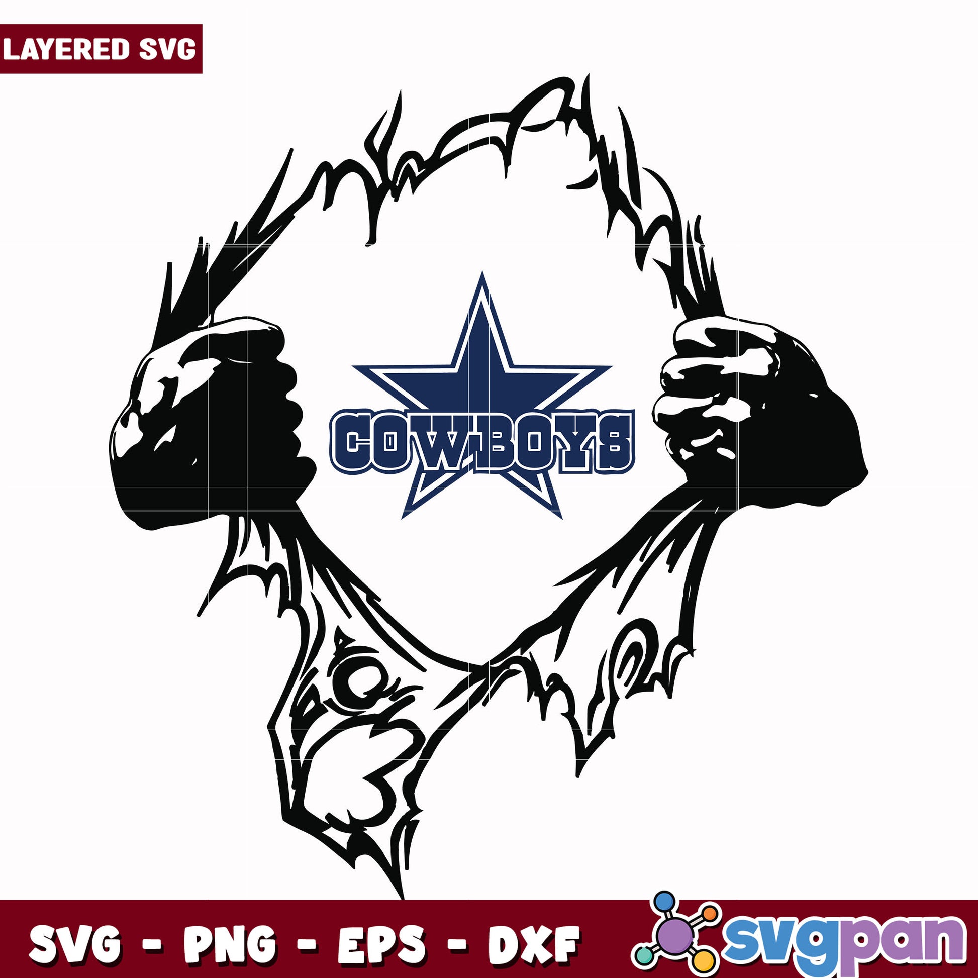 Cowboys superman svg, nfl dallas cowboys svg, american rugby svg
