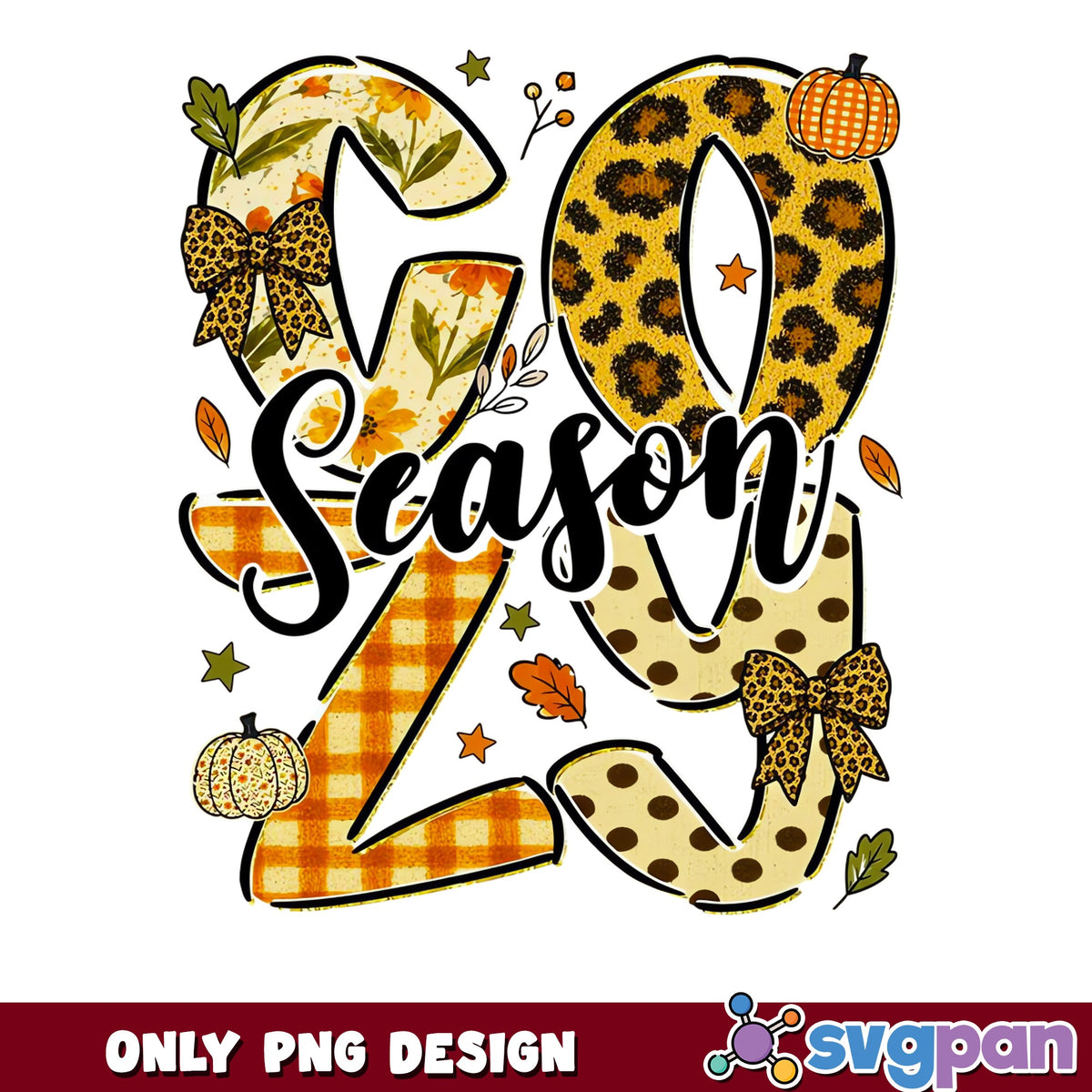 Cozy Season Fall PNG, Leopard Pumpkin Autumn PNG, Fall Vibes PNG