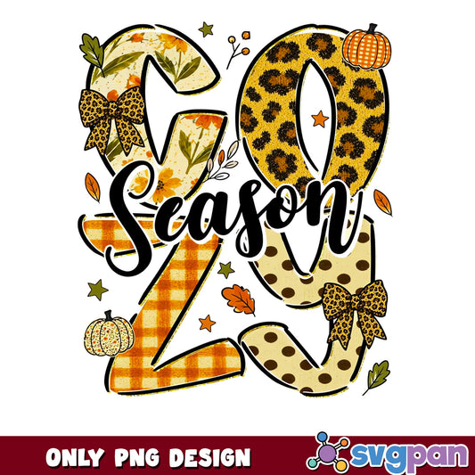 Cozy Season Fall PNG, Leopard Pumpkin Autumn PNG, Fall Vibes PNG