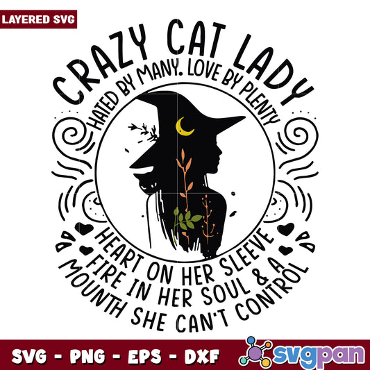 Crazy cat witches svg, halloween horror nights​ svg, spooky halloween svg