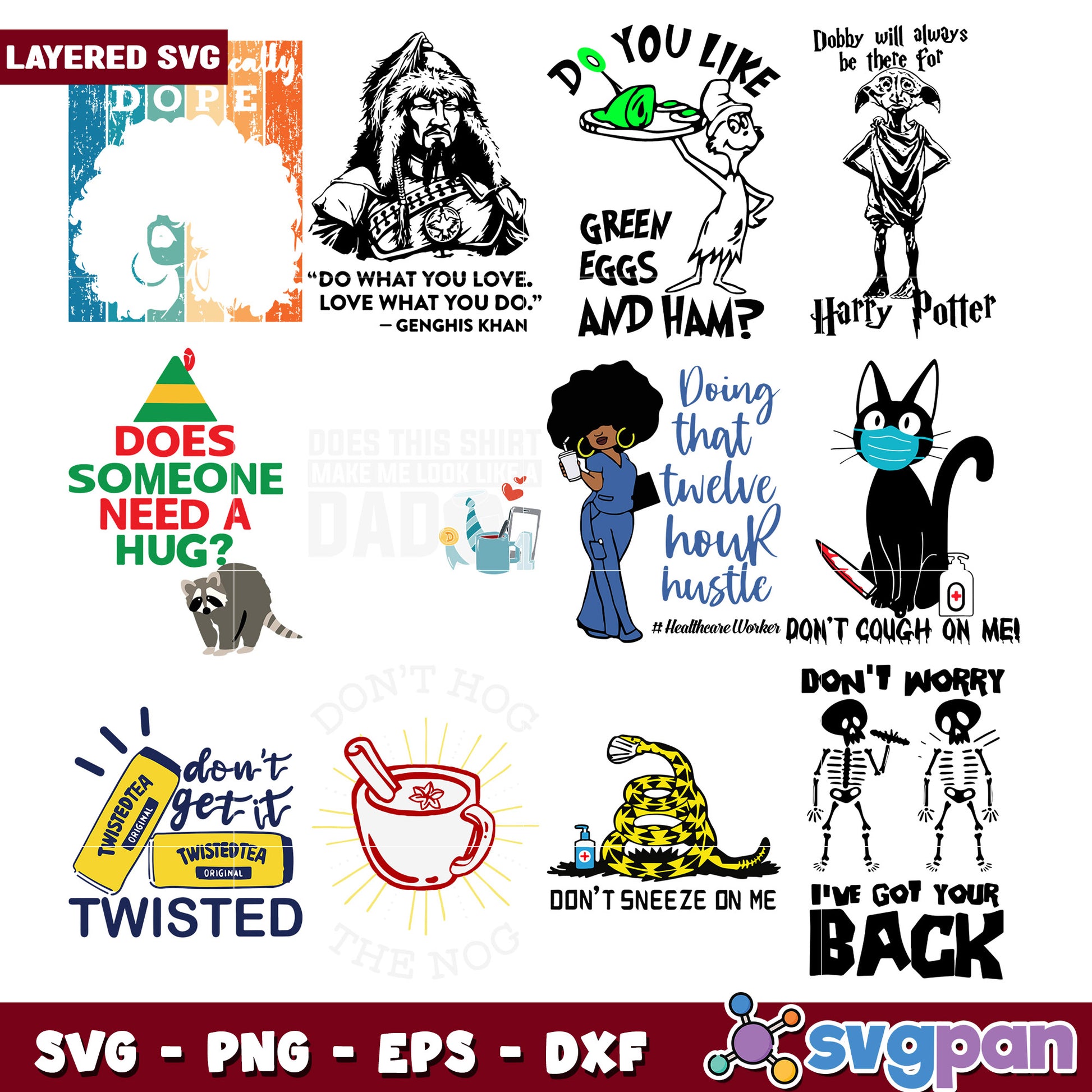 Creative Bundle of Fun Layered SVG Designs Collection