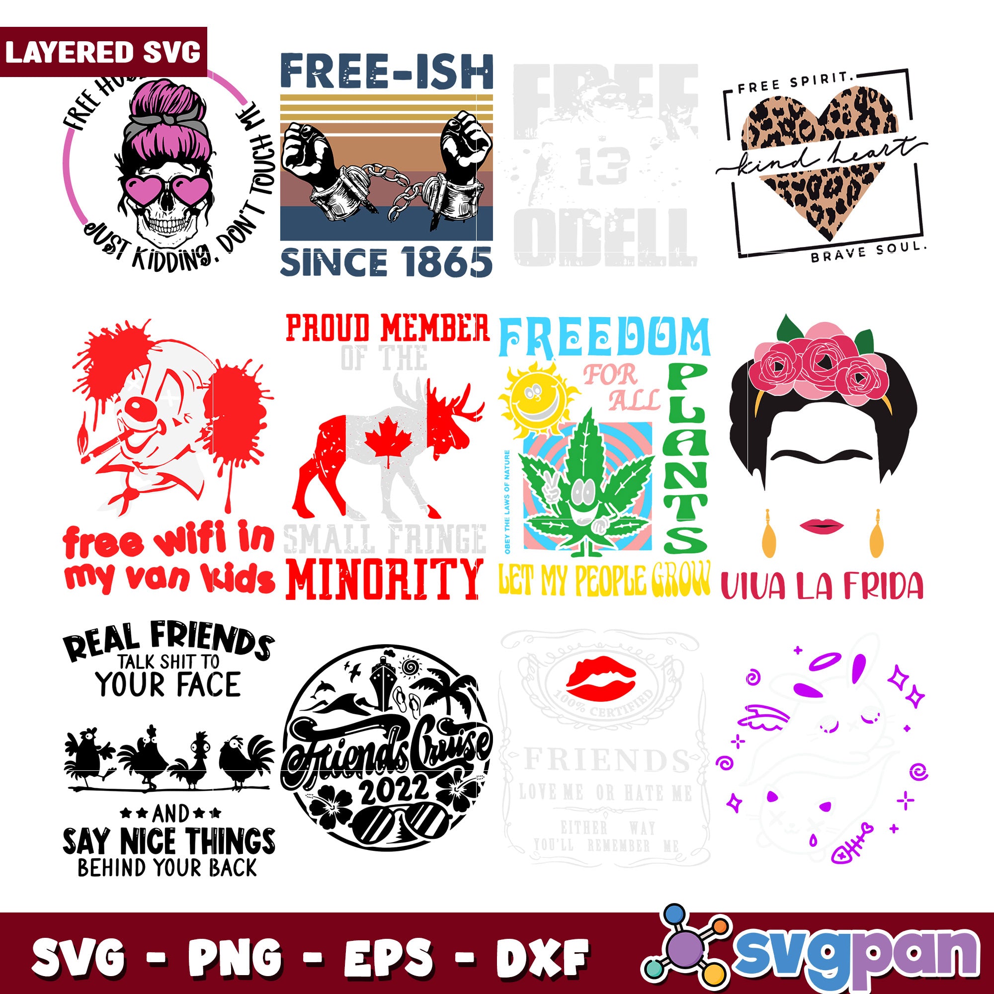 Creative Bundle of Layered SVG Graphic Designs – svgpan