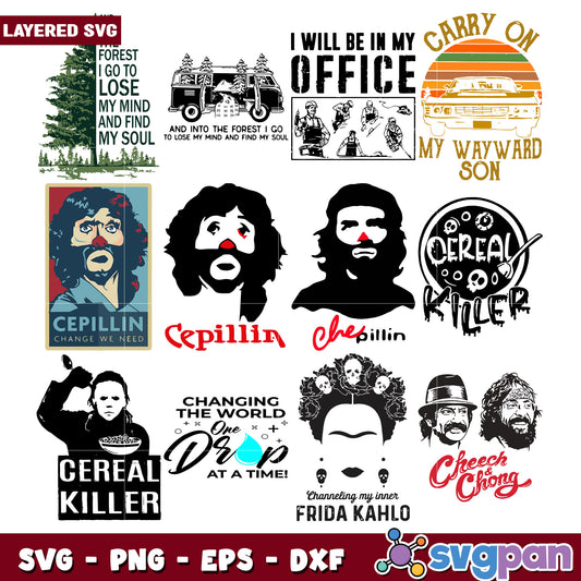 Creative Layered SVG Bundle Funny Designs for Crafts