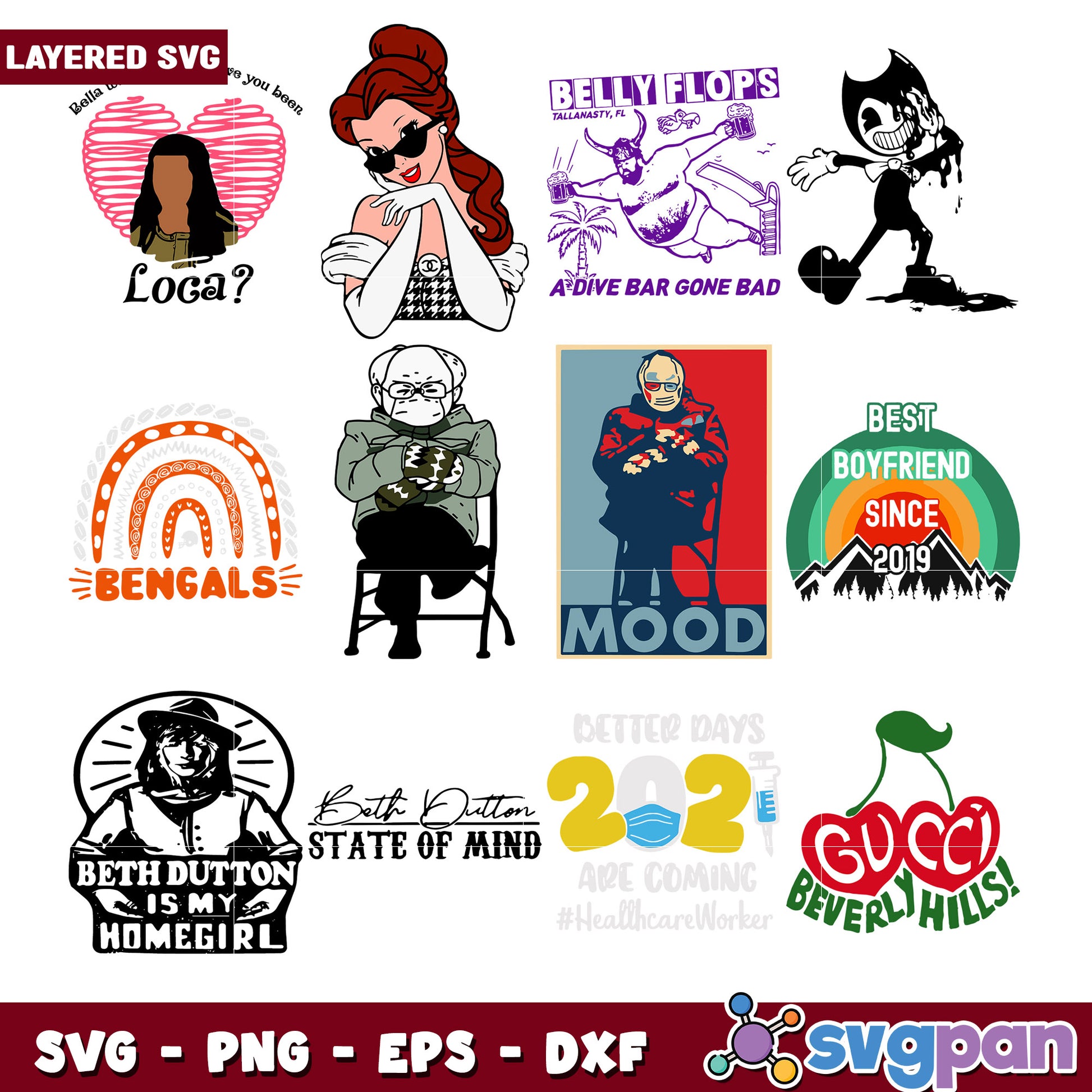 Creative Layered SVG Bundle for Crafts and Designs