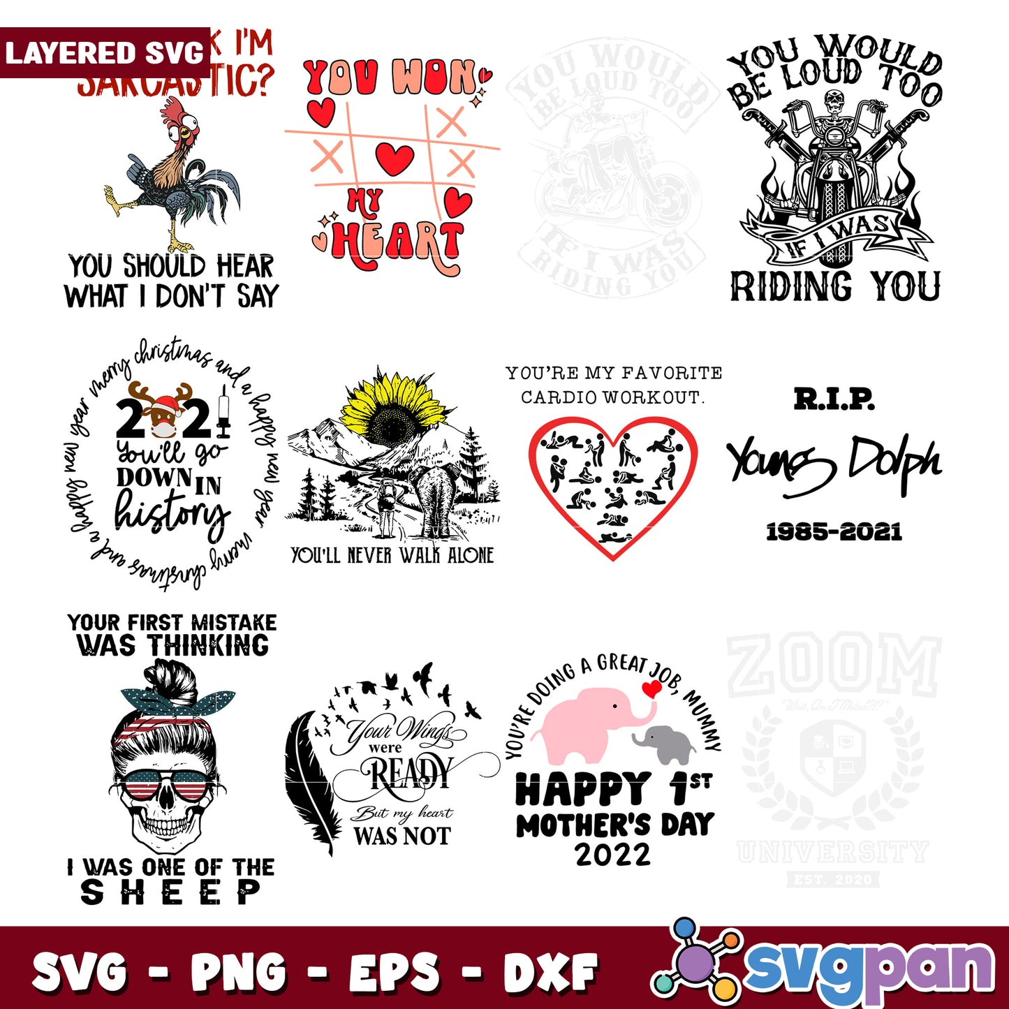 Creative Layered SVG Bundle for Fun Designs 2023
