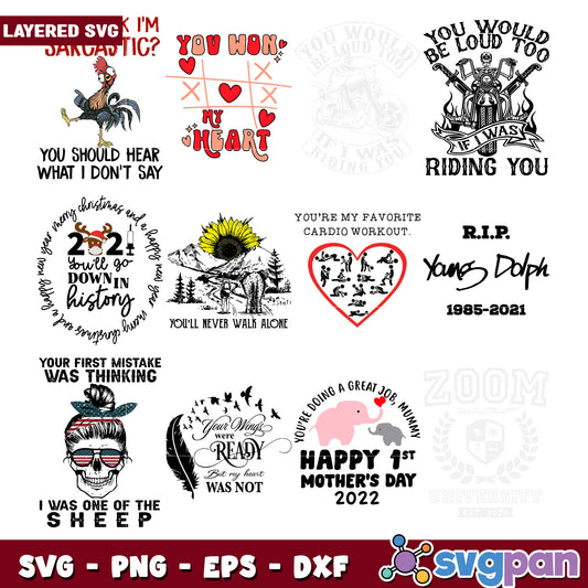 Creative Layered SVG Bundle for Fun Designs 2023