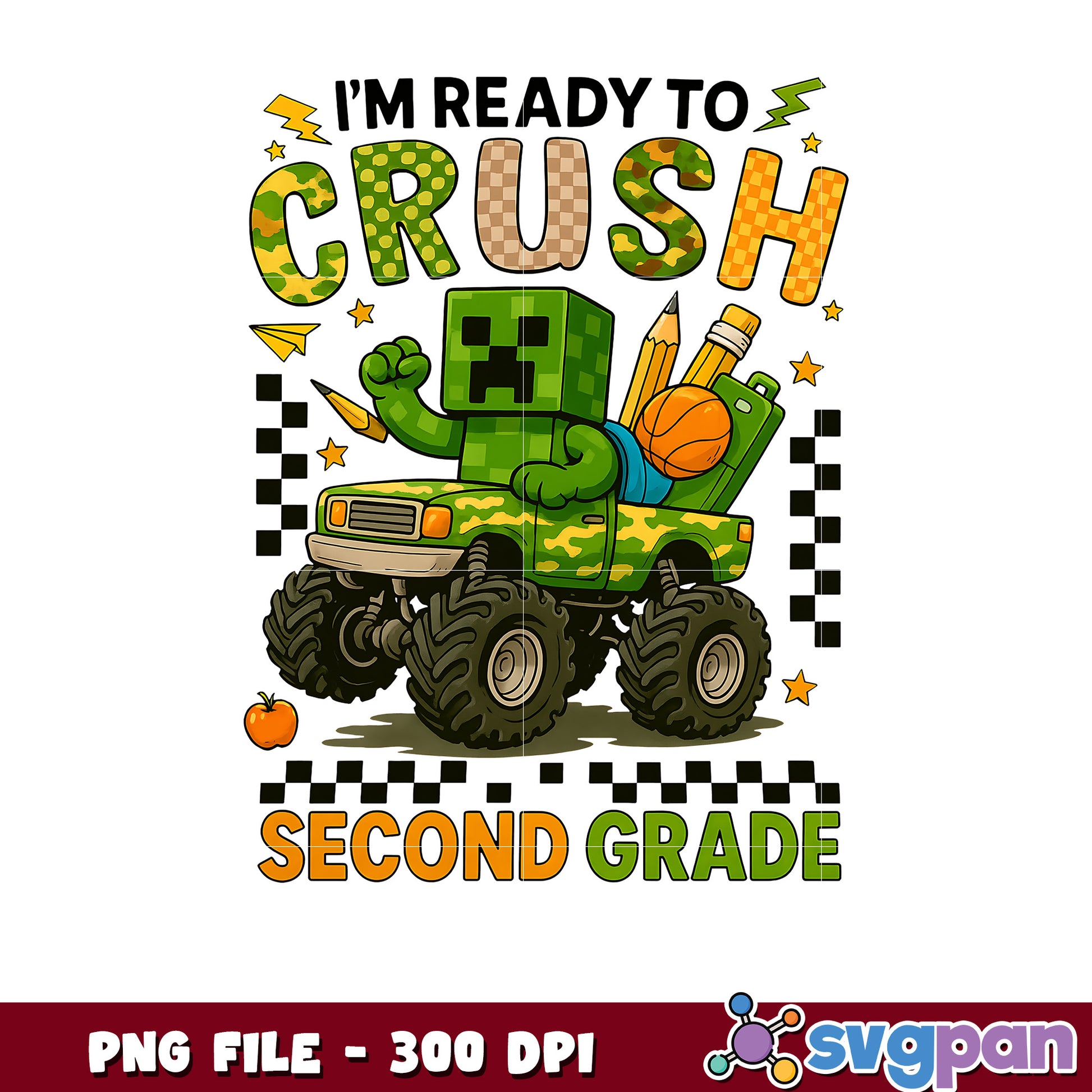 Creeper crush second grade png