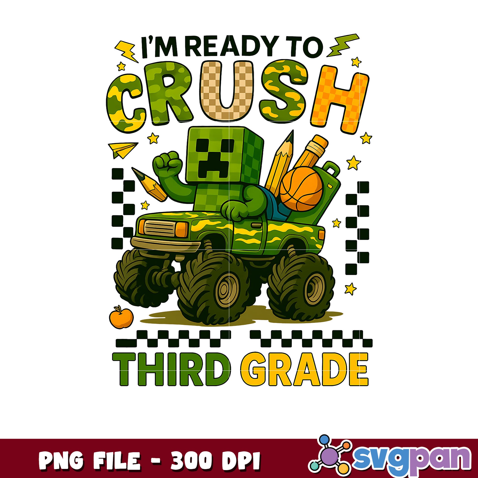 Creeper crush third grade png