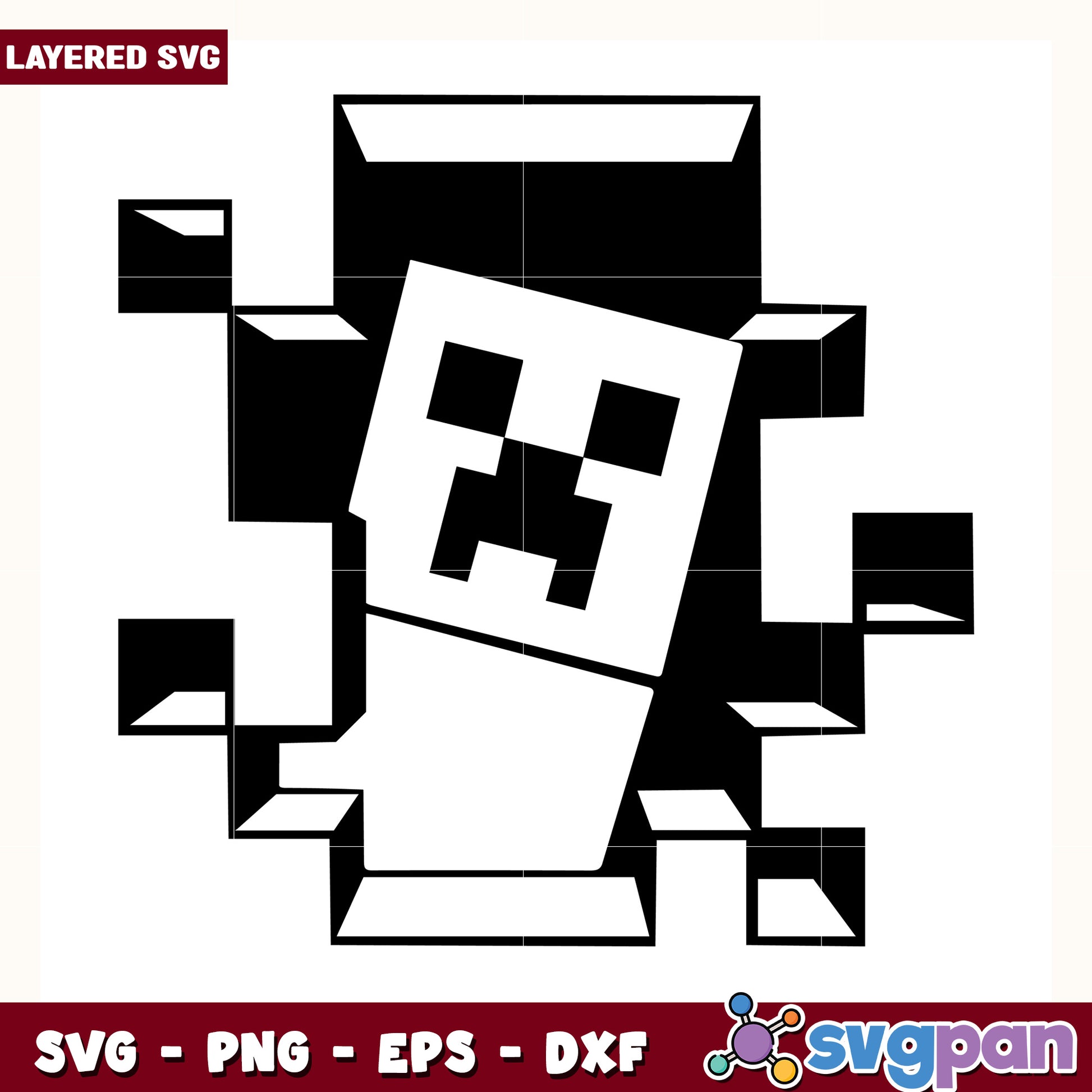 Creeper minecraft design svg, minecraft game svg, steve minecraft svg