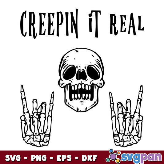 Creepin It Real Halloween svg