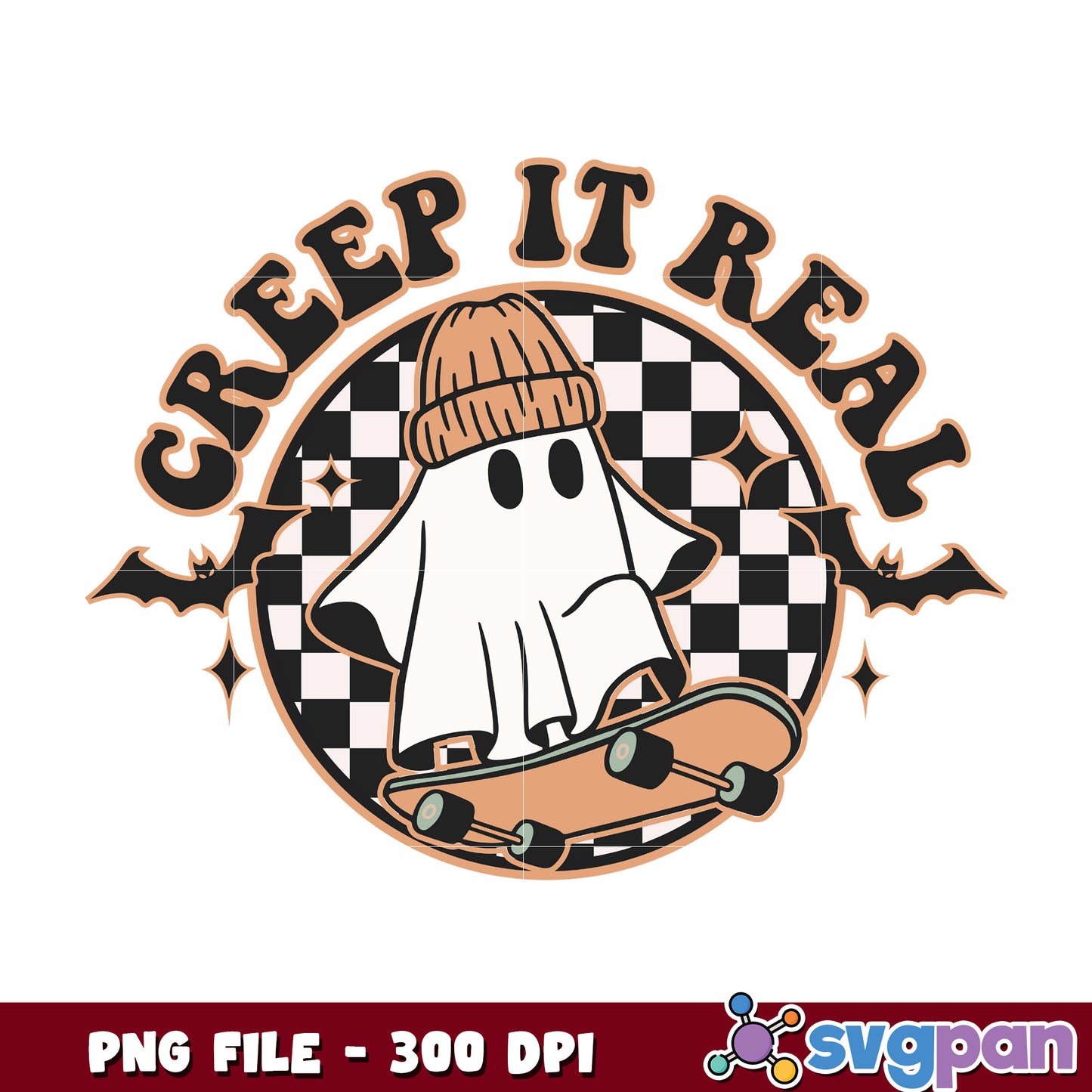 Creep it real ghoul png, halloween ghost  png, spooky season png