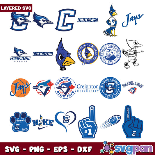 Creighton Blue Jays SVG Bundle