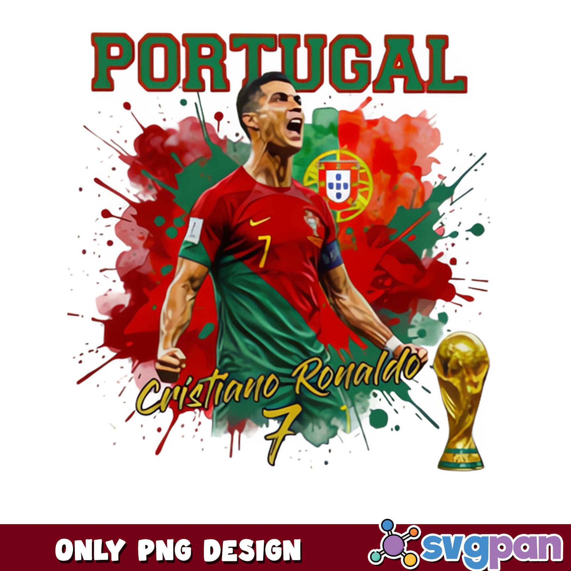Cristiano Ronaldo Portugal Number 7 PNG, Soccer PNG, Football PNG