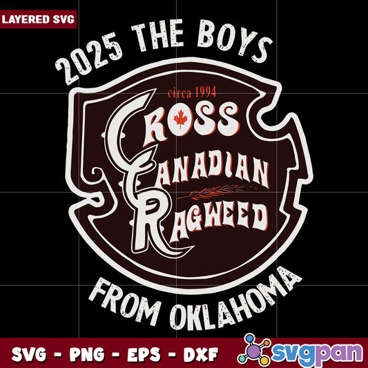 Cross canadian ragweed logo 2025 svg, Cross canadian ragweed svg