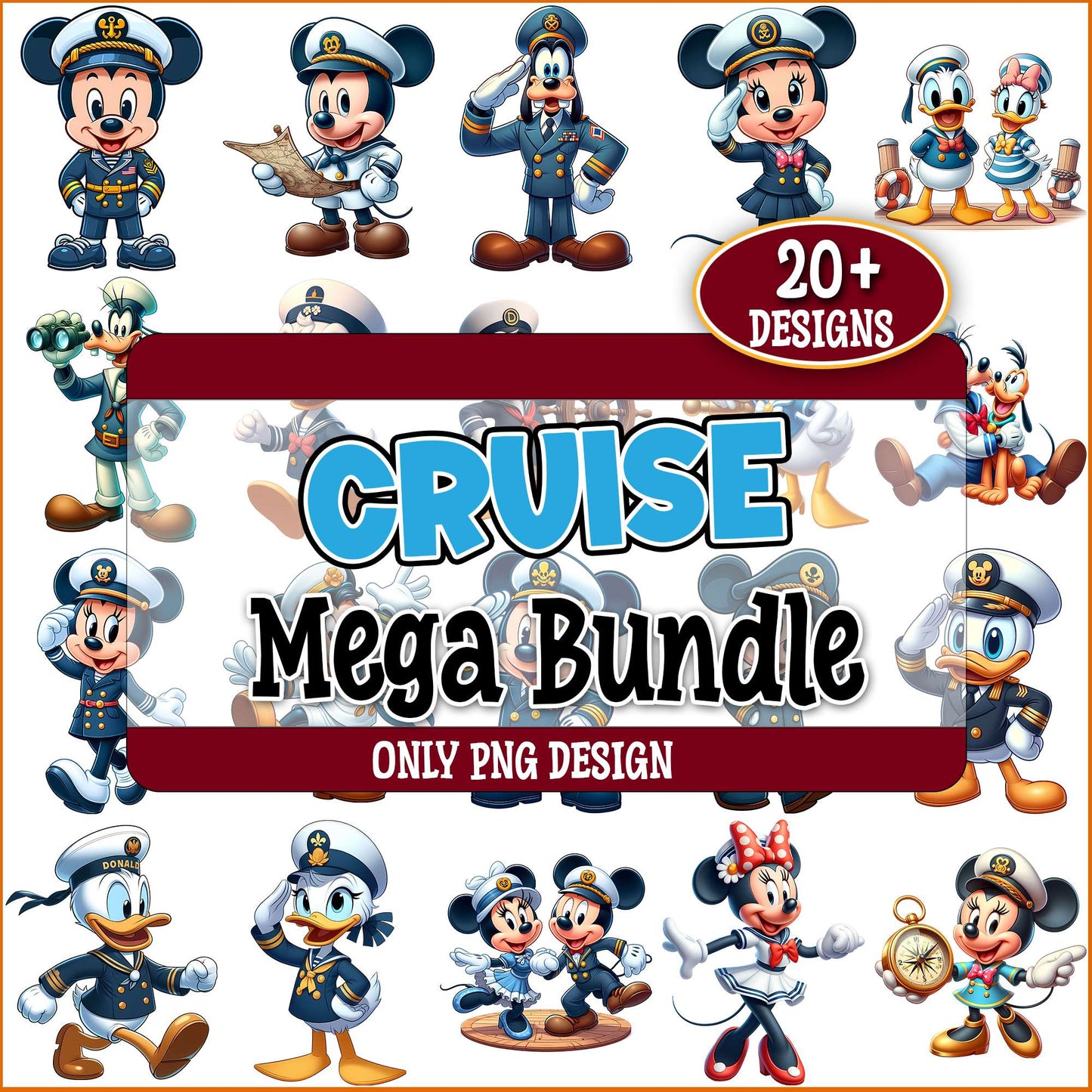 Cruise mickey mouse png bundle