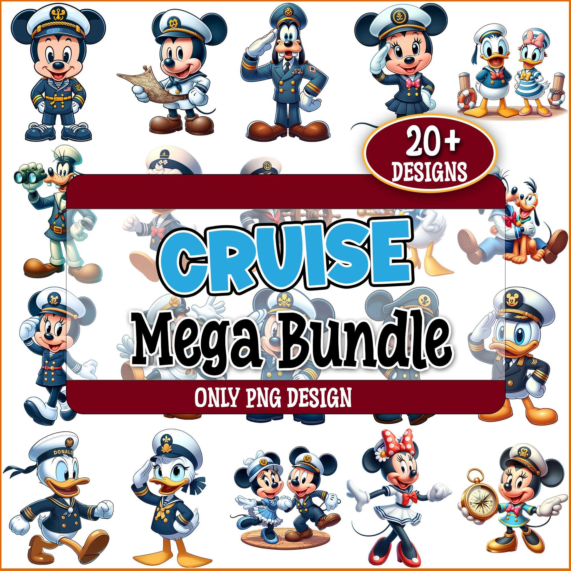 Cruise mickey mouse png bundle