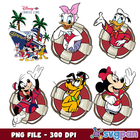 Cruise trip mickey png bundle