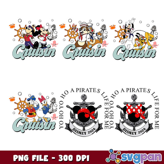 Cruisin mickey crew png bundle