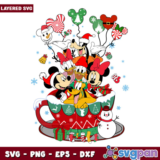Cup christmas disney svg, christmas day svg, funny grinch svg