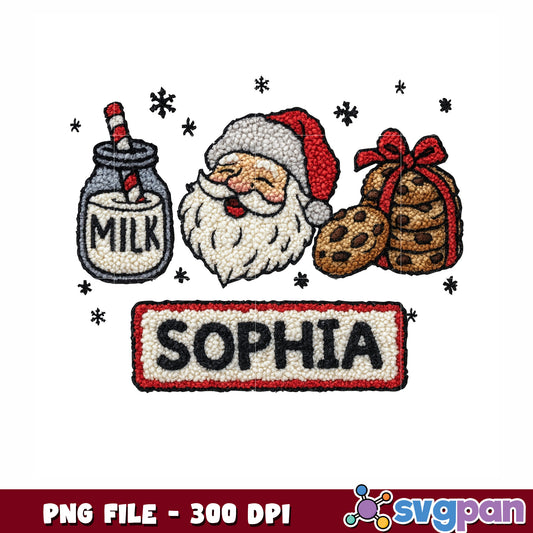 Custom name Santa_s sophia png, christmas toys png, christmas time png