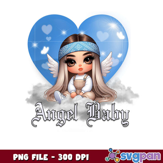 Cute Angel Baby PNG Design, Perfect for Creative Projects