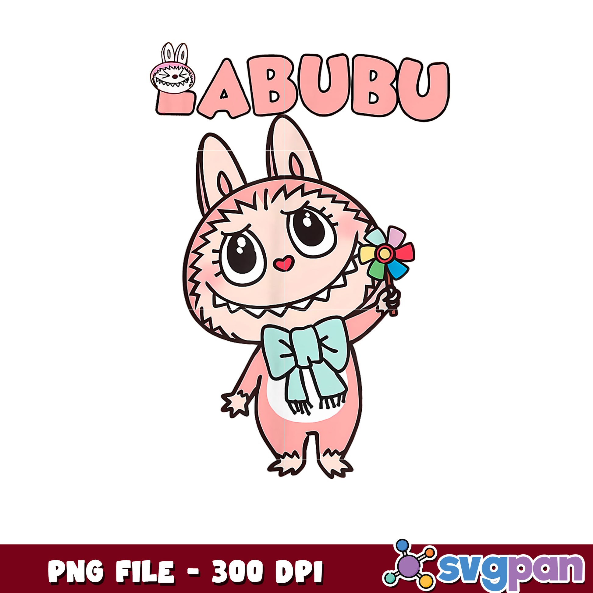 Cute Animated Rabbit Character PNG File Downloadable Art