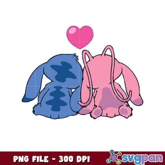 Cute Blue and Pink Bunny Illustration, Perfect for Crafts