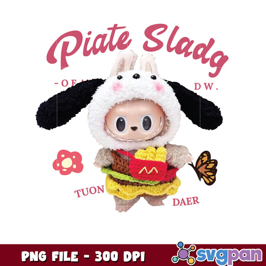 Cute Bunny Dog Costume PNG 300 DPI