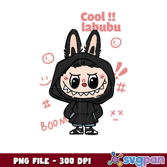Cute Bunny Hoodie Boy PNG 300 DPI
