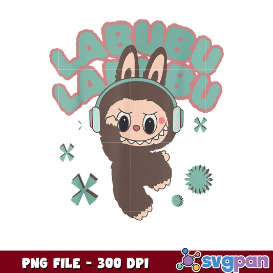 Cute Bunny Monster PNG 300 DPI Download