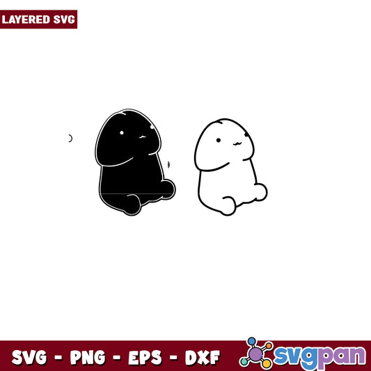 Cute Bunny SVG Bundle PNG EPS DXF Files